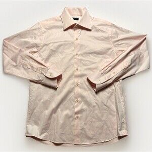 Proper Cloth Pink Button Up Dress Shirt Cotton Slim Fit Mens Size Large